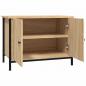 Preview: TV-Schrank mit Türen Sonoma-Eiche 60x35x45 cm Holzwerkstoff