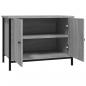 Preview: TV-Schrank mit Türen Grau Sonoma 60x35x45 cm Holzwerkstoff