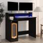 Preview: ARDEBO.de - Schreibtisch mit LEDs Schwarz 97x45x90 cm Holzwerkstoff