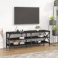 Preview: ARDEBO.de - TV-Schrank Schwarz 140x40x50 cm Holzwerkstoff