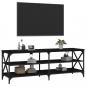 Preview: TV-Schrank Schwarz 140x40x50 cm Holzwerkstoff