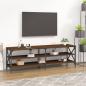 Preview: ARDEBO.de - TV-Schrank Braun Eichen-Optik 160x40x50 cm Holzwerkstoff