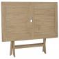 Preview: Gartentisch Klappbar Grau 120x70x75 cm Massivholz Teak