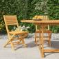 Preview: ARDEBO.de - Gartenstühle 2 Stk. Klappbar 47x62x90 cm Massivholz Teak