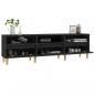 Preview: TV-Schrank Schwarz 150x30x44,5 cm Holzwerkstoff