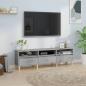 Preview: ARDEBO.de - TV-Schrank Betongrau 150x30x44,5 cm Holzwerkstoff