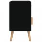 Preview: Nachttische 2 Stk. Schwarz 40x30x55 cm Holzwerkstoff