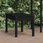 Preview: ARDEBO.de - Gartenbank Schwarz 80x44x45 cm Massivholz Kiefer