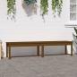 Preview: ARDEBO.de - Gartenbank 2-Sitzer Honigbraun 203,5x44x45 cm Massivholz Kiefer