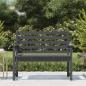 Preview: Gartenbank Grau 109x48x91,5 cm Massivholz Kiefer