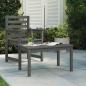 Preview: ARDEBO.de - Gartentisch Grau 82,5x50,5x45 cm Massivholz Kiefer