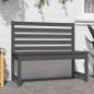 Preview: Gartenbank Grau 109 cm Massivholz Kiefer