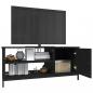 Preview: TV-Schrank Schwarz 100x40x45 cm Holzwerkstoff