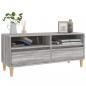 Preview: TV-Schrank Grau Sonoma 100x34,5x44,5 cm Holzwerkstoff