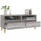 Preview: TV-Schrank Grau Sonoma 100x34,5x44,5 cm Holzwerkstoff