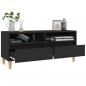 Preview: TV-Schrank Schwarz 100x34,5x44,5 cm Holzwerkstoff