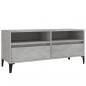 Preview: TV-Schrank Betongrau 100x34,5x44,5 cm Holzwerkstoff