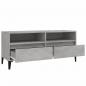 Preview: TV-Schrank Betongrau 100x34,5x44,5 cm Holzwerkstoff