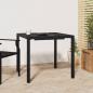 Preview: ARDEBO.de - Gartentisch Anthrazit 80x80x72 cm Stahl