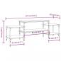 Preview: TV-Schrank Braun Eichen-Optik 157x35x52 cm Holzwerkstoff