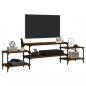 Preview: TV-Schrank Braun Eichen-Optik 197x35x52 cm Holzwerkstoff