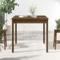 Preview: Gartentisch Honigbraun 82,5x82,5x76 cm Massivholz Kiefer