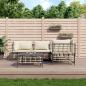 Preview: ARDEBO.de - 5-tlg. Garten-Lounge-Set mit Kissen Anthrazit Poly Rattan