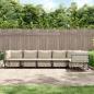 Preview: ARDEBO.de - 6-tlg. Garten-Lounge-Set mit Kissen Anthrazit Poly Rattan