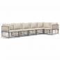 Preview: 6-tlg. Garten-Lounge-Set mit Kissen Anthrazit Poly Rattan