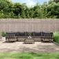 Preview: ARDEBO.de - 8-tlg. Garten-Lounge-Set mit Kissen Anthrazit Poly Rattan