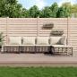 Preview: ARDEBO.de - 5-tlg. Garten-Lounge-Set mit Kissen Anthrazit Poly Rattan