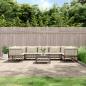 Preview: ARDEBO.de - 8-tlg. Garten-Lounge-Set mit Kissen Anthrazit Poly Rattan