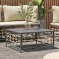 Preview: ARDEBO.de - Gartentisch Anthrazit 70x70x34 cm Poly Rattan