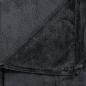 Preview: Decke Schwarz 130x170 cm Polyester