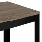 Preview: Beistelltisch Grau und Schwarz 40x40x45 cm MDF und Eisen