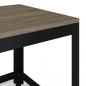 Preview: Couchtisch Grau und Schwarz 90x45x45 cm MDF und Eisen