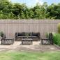 Preview: ARDEBO.de - 6-tlg. Garten-Lounge-Set mit Kissen Anthrazit Stahl