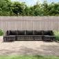 Preview: ARDEBO.de - 7-tlg. Garten-Lounge-Set mit Kissen Anthrazit Stahl