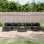 Preview: ARDEBO.de - 8-tlg. Garten-Lounge-Set mit Kissen Anthrazit Stahl