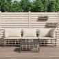 Preview: ARDEBO.de - 4-tlg. Garten-Lounge-Set mit Kissen Anthrazit Poly Rattan