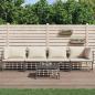 Preview: ARDEBO.de - 5-tlg. Garten-Lounge-Set mit Kissen Anthrazit Poly Rattan