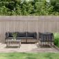 Preview: ARDEBO.de - 6-tlg. Garten-Lounge-Set mit Kissen Anthrazit Poly Rattan