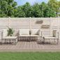 Preview: ARDEBO.de - 4-tlg. Garten-Lounge-Set mit Kissen Anthrazit Poly Rattan