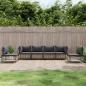 Preview: ARDEBO.de - 6-tlg. Garten-Lounge-Set mit Kissen Anthrazit Poly Rattan