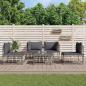 Preview: ARDEBO.de - 5-tlg. Garten-Lounge-Set mit Kissen Anthrazit Poly Rattan