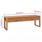 Preview: TV-Schrank 120x40x45 cm Massivholz Teak