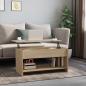 Preview: ARDEBO.de - Couchtisch Sonoma-Eiche 102x50x52,5 cm Holzwerkstoff