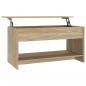 Preview: Couchtisch Sonoma-Eiche 102x50x52,5 cm Holzwerkstoff