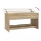 Preview: Couchtisch Sonoma-Eiche 102x50x52,5 cm Holzwerkstoff