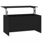 Preview: Couchtisch Schwarz 102x55,5x52,5 cm Holzwerkstoff